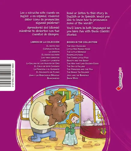 La Bella Y La Bestia (bilingüe Ing-esp T. Dura Y Audiolibro)