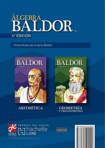 Algebra Baldor 4ta Edicion (tapa Dura)