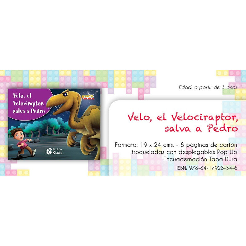 Velo El Velociraptor Salva A Pedro (pop Up Tapa Dura)