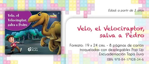 Velo El Velociraptor Salva A Pedro (pop Up Tapa Dura)