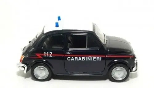 Auto De Colección Policía Fiat 500 Italia Carabinieri 1:36 Negro Carabinieri