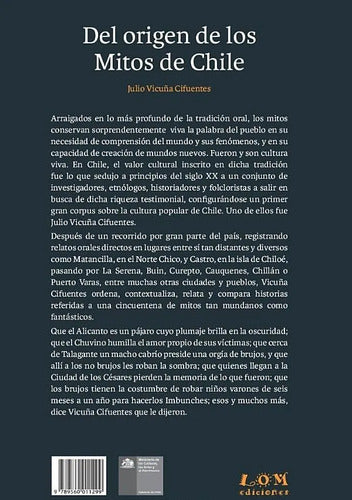Del Origen De Los Mitos De Chile / Julio Vicuña