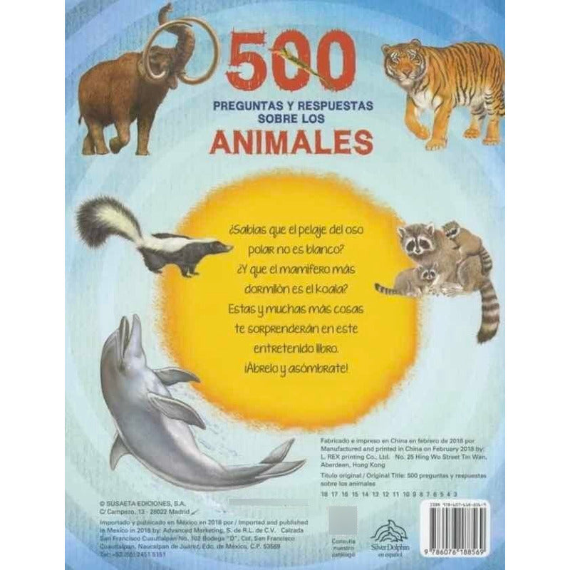 500 Preguntas Y Respuestas Sobre Los Animales (portada 3d)