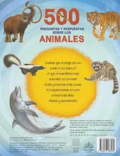 500 Preguntas Y Respuestas Sobre Los Animales (portada 3d)
