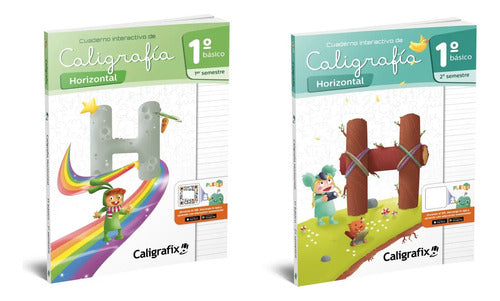 Pack Caligrafia Horizontal 1 Basico 1er Y 2do Sem Caligrafix