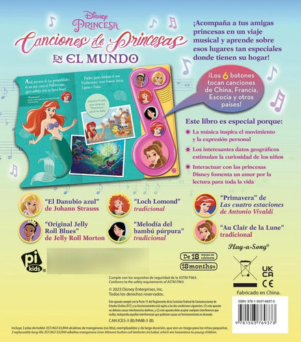 Canciones De Princesas En El Mundo (con Sonidos) / Disney