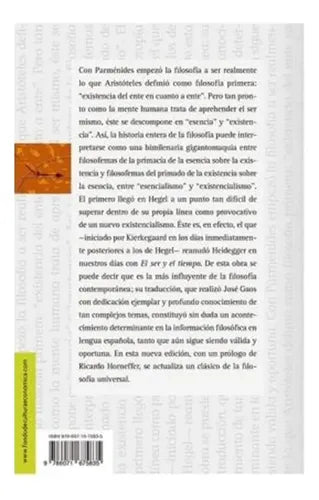 El Ser Y El Tiempo / Martin Heidegger