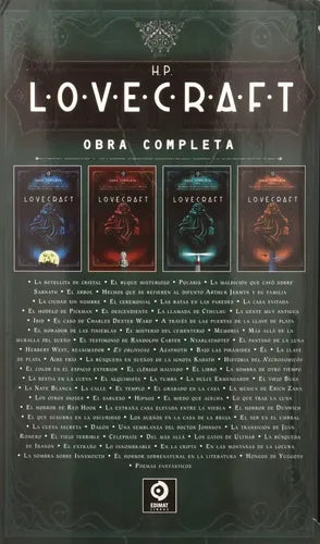 H.p. Lovecraft Obra Completa (4 Volumenes Tapa Dura)