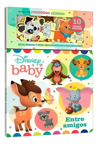 Disney Baby Entre Amigos Libro T. Dura + 10 Figuras / Lexus