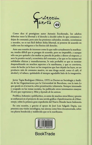 Marihuana Manual De Cultivo Uso Y Propiedades / Javier Tapia