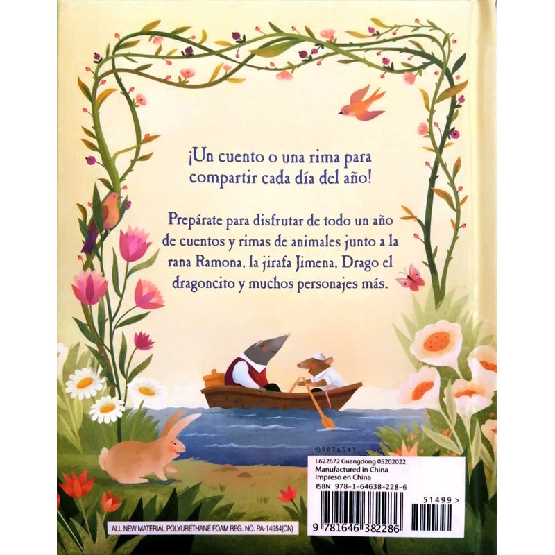 365 Cuentos Y Rimas De Animales (tapa Dura) / Parragon