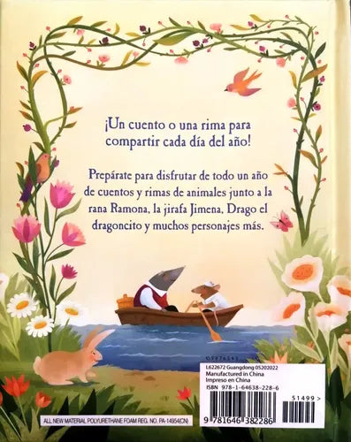 365 Cuentos Y Rimas De Animales (tapa Dura) / Parragon