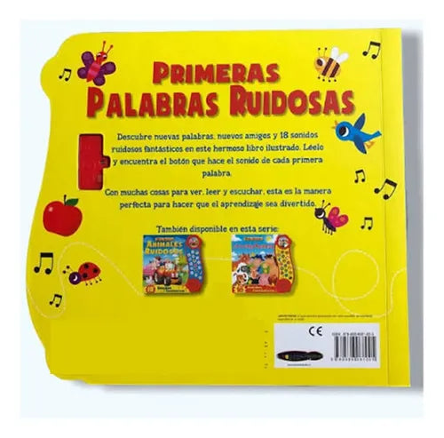 Primeras Palabras Ruidosas 18 Sonidos Divertidos (tapa Dura)