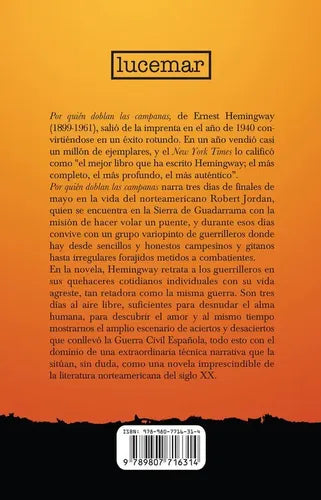 Por Quien Doblan Las Campanas (tapa Dura) / Ernest Hemingway