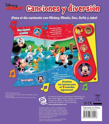 Canciones Y Diversión (tapa Dura Con Sonidos) / Disney Jr.