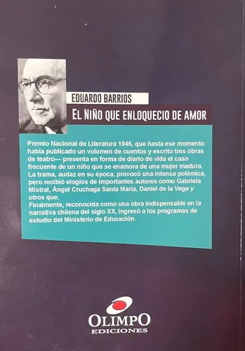 El Niño Que Enloquecio De Amor / Eduardo Barrios