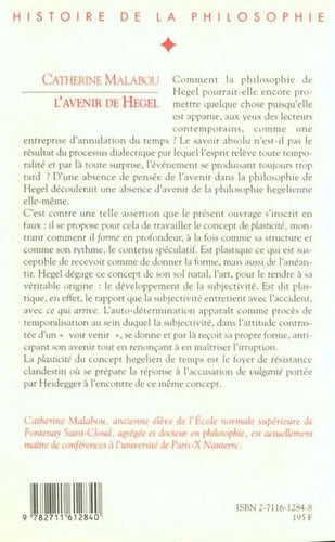 L'avenir De Hegel / Catherine Malabou