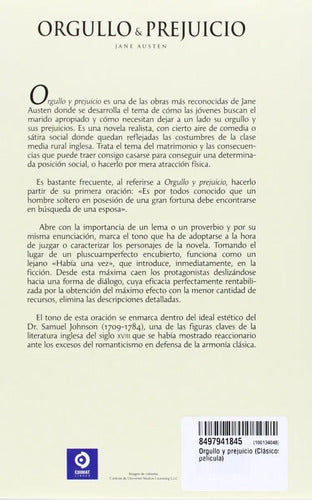 Orgullo Y Prejuicio (tapa Dura, Lujo) / Jane Austen