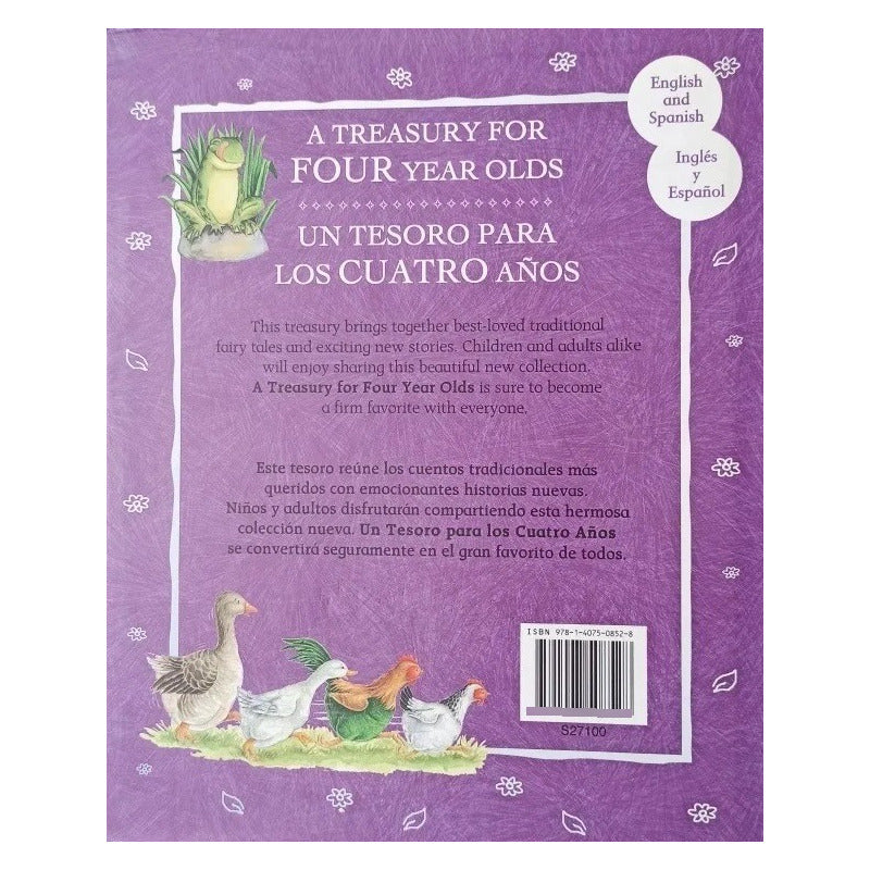 Un Tesoro Para Los 4 Años (tapa Dura Bilingue) / Parragon