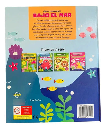 Busca Y Encuentra Bajo El Mar Pintando Con Agua + Pincel