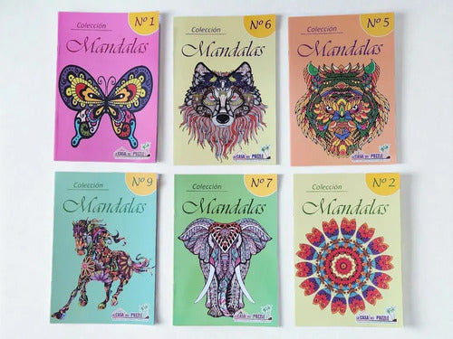 Set Mandalas Para Colorear (6 Libros)