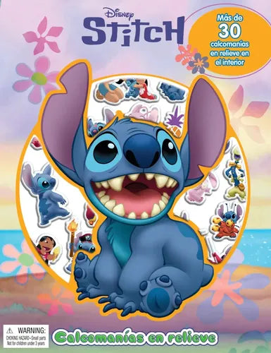Stitch Calcomanias En Relieve / Disney