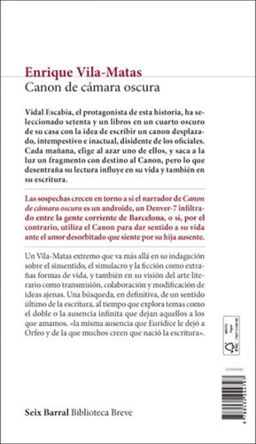 Canon De Cámara Oscura / Enrique Vila-matas