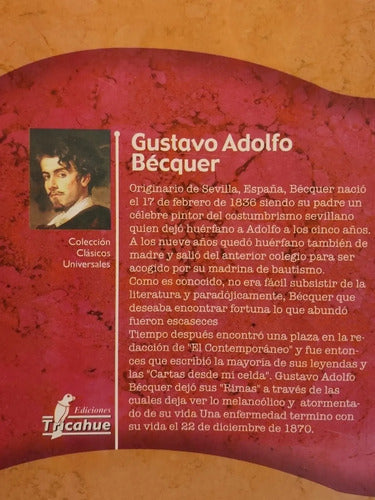 Rimas Y Leyendas / Gustavo Adolfo Bécquer