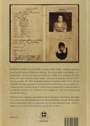 Carta Para Muchos, Gabriela Mistral / Gabriela Mistral