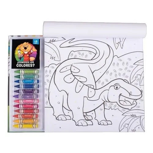 Color Por Punto Pack Divertido Incluye 18 Crayones / Lexus