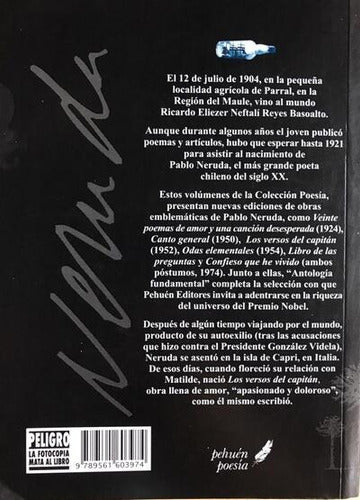 Los Versos Del Capitán / Pablo Neruda
