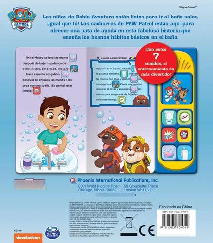 Paw Patrol Es Hora De Ir Al Baño Con 7 Sonidos (tapa Dura)