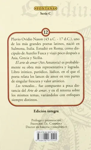 El Arte De Amar / Ovidio