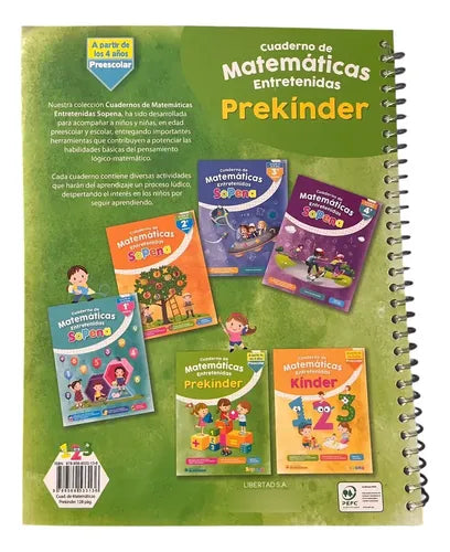 Matematicas Entretenidas Prekinder Desde 4 Años / Sopena