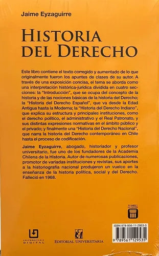 Historia Del Derecho / Jaime Eyzaguirre