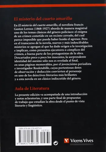 El Misterio Del Cuarto Amarillo / Gastón Leurox