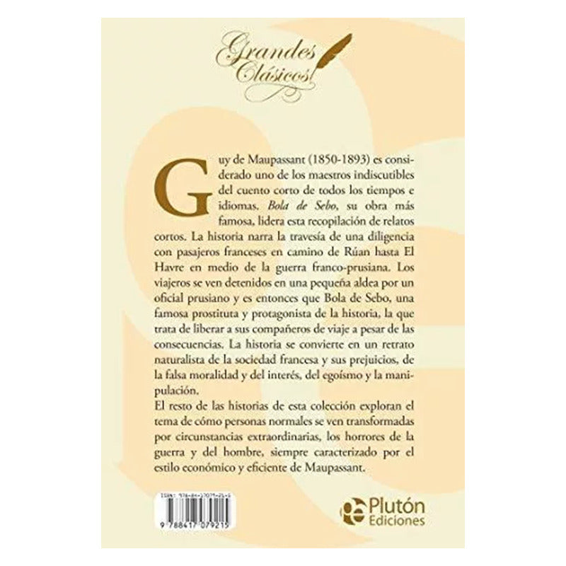 Bola De Sebo Y Otros Relatos / Guy De Maupassant
