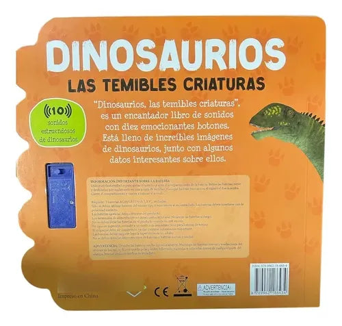 Dinosaurios Temibles Criaturas (libro Con Sonidos) / Lexus