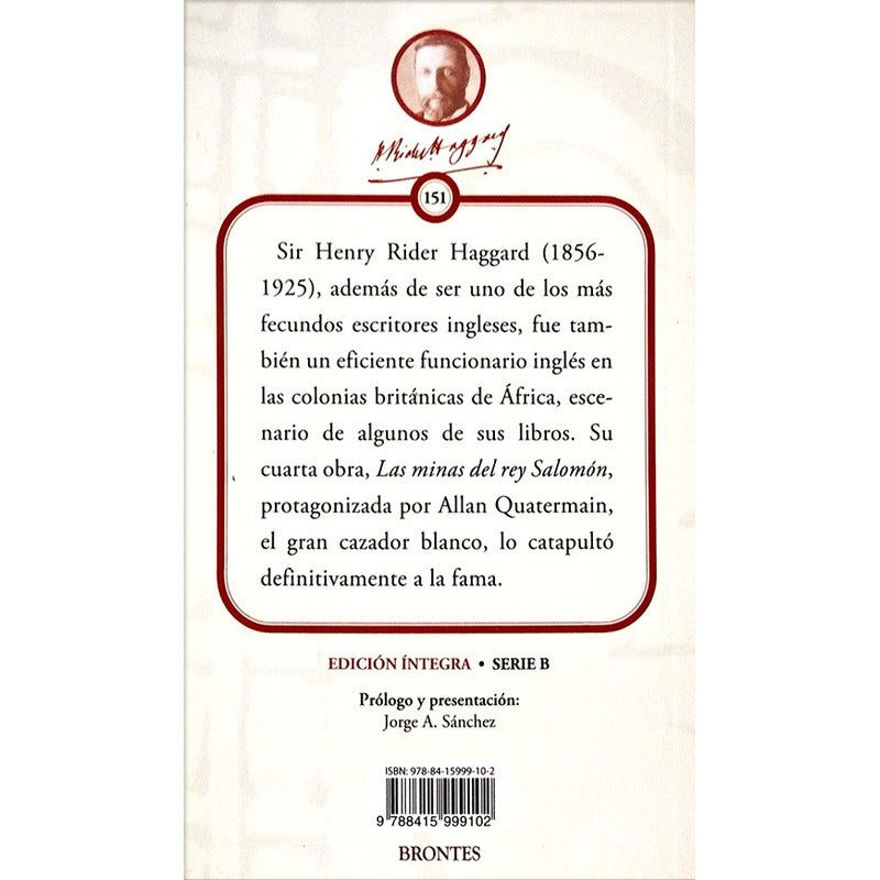 Las Minas Del Rey Salomon / H. Rider Haggard