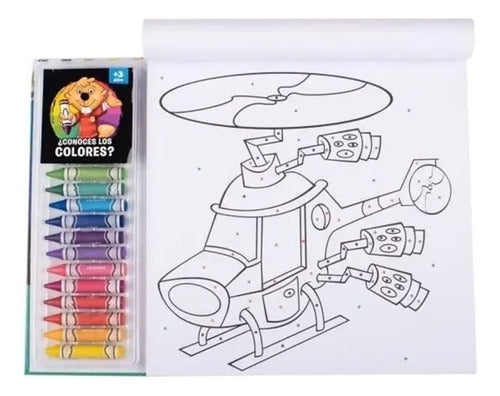 Color Por Punto Centro De Arte Incluye 18 Crayones / Lexus