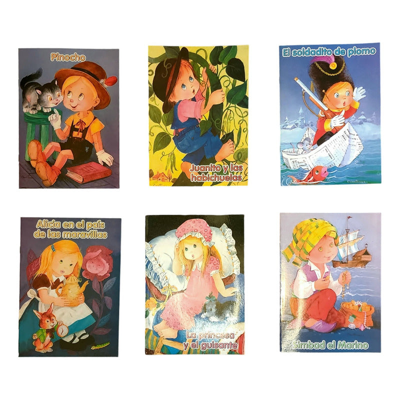 Pack Clasicos Infantiles 6 Tomos Ilustrados