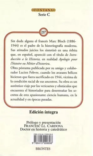 Introduccion A La Historia / Marc Bloch