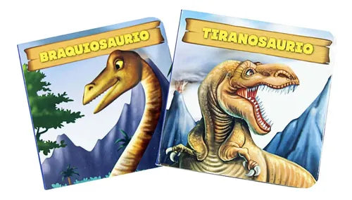 Dinos 6 Libritos Acartonados Cofre Imantado / Lexus