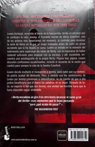 Verity. La Sombra De Un Engaño / Colleen Hoover