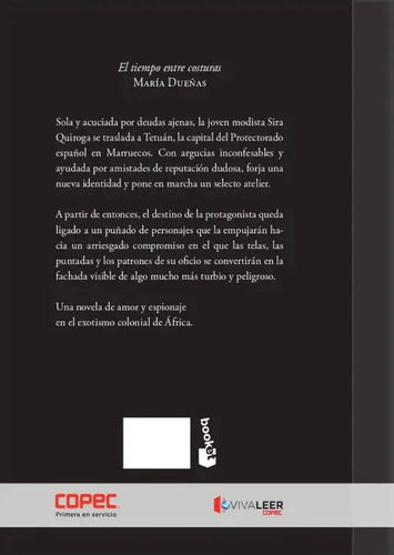 El Tiempo Entre Costuras, De María Dueñas., Vol. 1. Editorial Booket Viva Leer, Tapa Blanda En Español, 2009