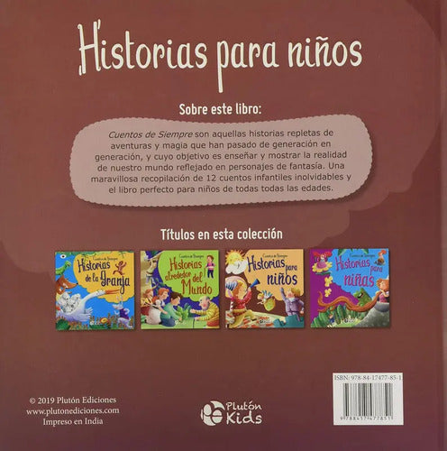 Historias Para Niños (tapa Dura) / Plutón Kids