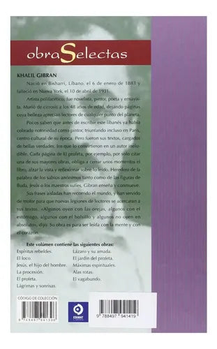 Obras Selectas / Khalil Gibran