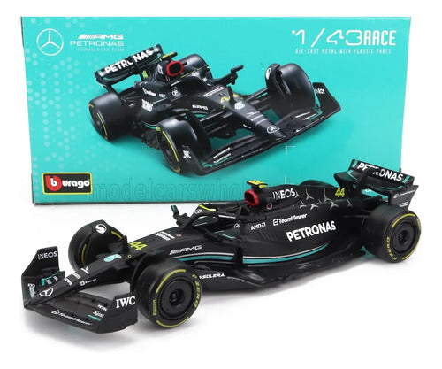 Auto Esc 1:43 F1 Mercedes Amg W14 E Performance Hamilton Negro