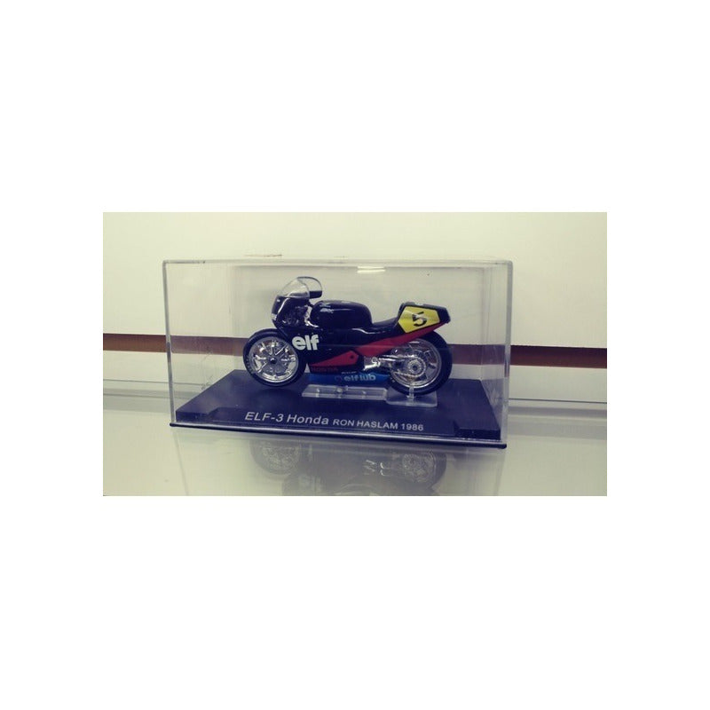 Moto Colección Escala Gp Elf-3 Honda Ron Haslam 1986 1/24