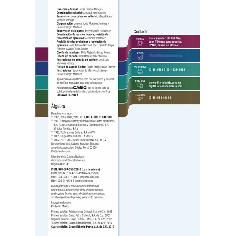 Algebra Baldor 4ta Edicion (tapa Dura)